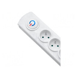 Prelungitor cu Protecție la Supratensiune, 8 Prize, 10A | Electronic-mag.ro | Componente Electronice