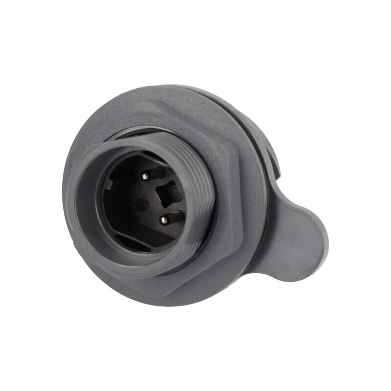 Conector Circular Soclu Tată 2 PIN Nichelat Buccaneer 7000 | Electronic-mag.ro | Componente Electronice