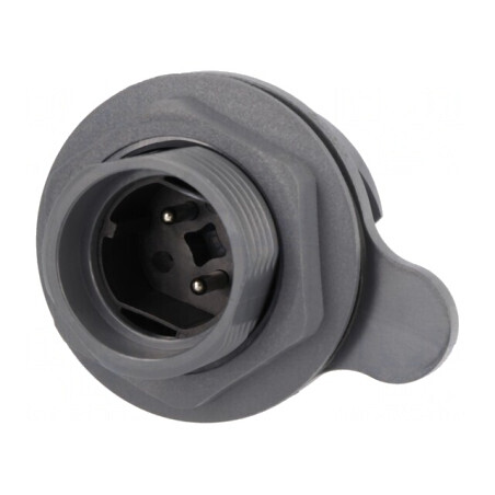 Conector Circular Soclu Tată 2 PIN Nichelat Buccaneer 7000 | Electronic-mag.ro | Componente Electronice