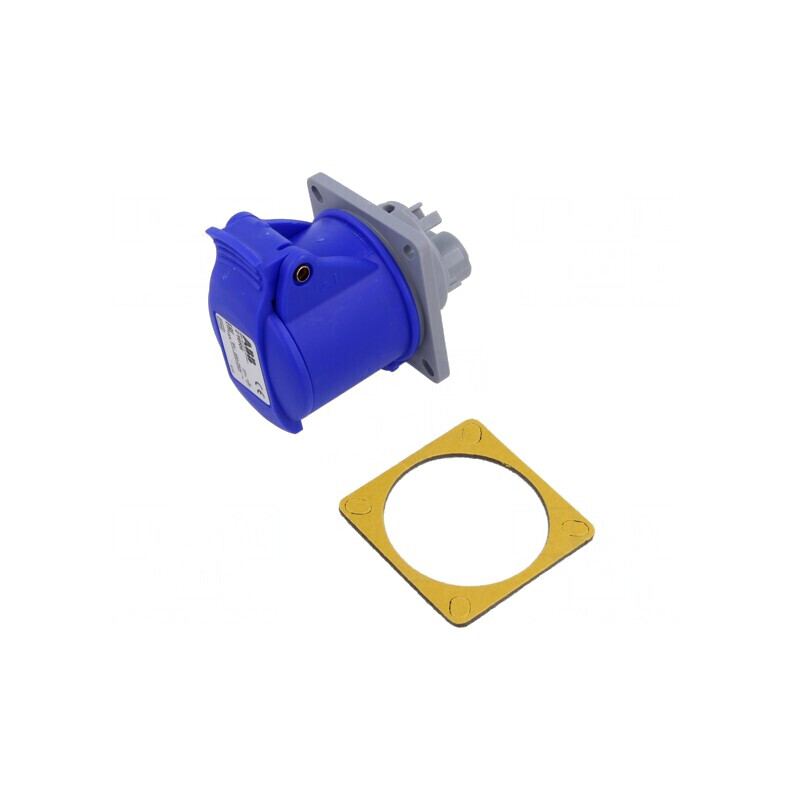 Conector Alimentare AC Trifazat Soclu Mamă Unghi IP44 | Electronic-mag.ro | Componente Electronice