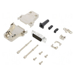 Conector D-Sub HD 26 pini tată drept gold flash pentru cablu | Electronic-mag.ro | Componente Electronice