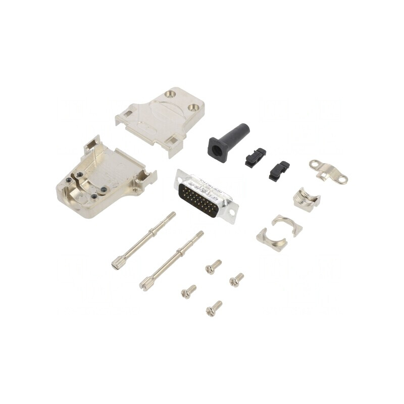 Conector D-Sub HD 26 pini tată drept gold flash pentru cablu | Electronic-mag.ro | Componente Electronice