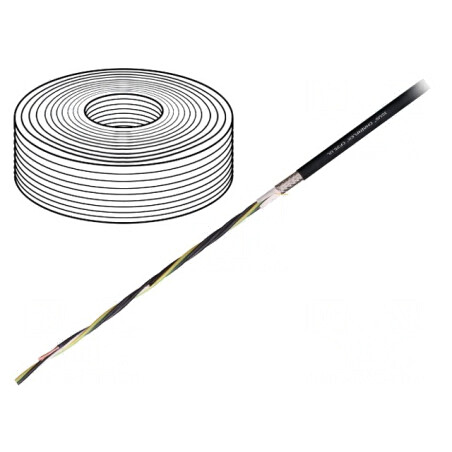 Cablu motor chainflex CF35.UL 4G1,5mm2 negru litat | Electronic-mag.ro | Componente Electronice