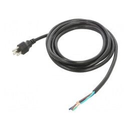 Cablu Alimentare 3m Negru 13A NEMA 5-15 | Electronic-mag.ro | Componente Electronice