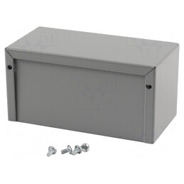 Carcasă Universală Aluminiu Gri 76x152x76mm | Electronic-mag.ro | Componente Electronice