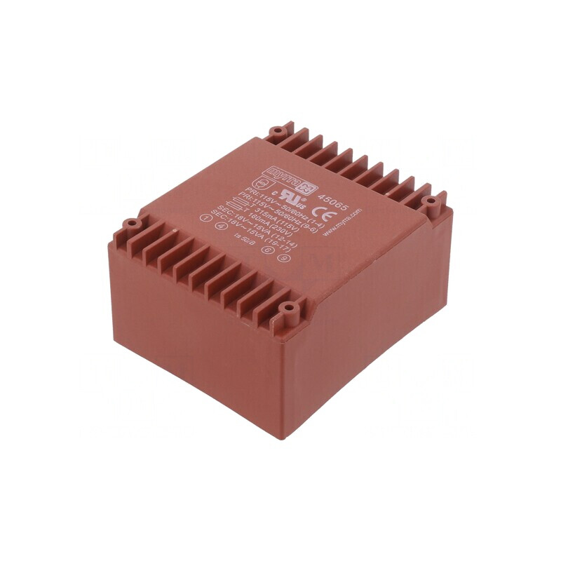 Transformator încapsulat 30VA 115/230VAC 18V 833mA | Electronic-mag.ro | Componente Electronice