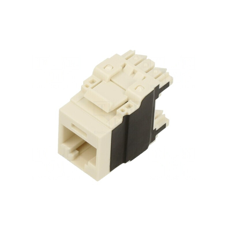 Soclu RJ45 Cat 6a Alb IDC | Electronic-mag.ro | Componente Electronice