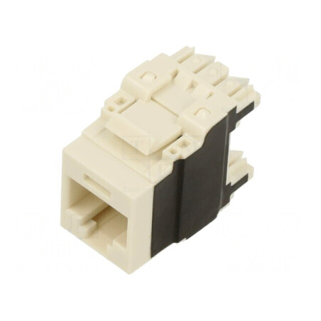 Soclu RJ45 Cat 6a Alb IDC | Electronic-mag.ro | Componente Electronice