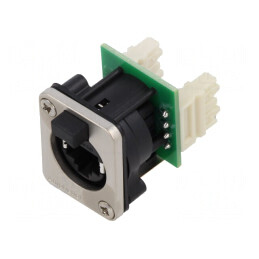 XLRnet D Type Ethernet Chassis Mount IP54 RJXS8FD5110 | Electronic-mag.ro | Componente Electronice