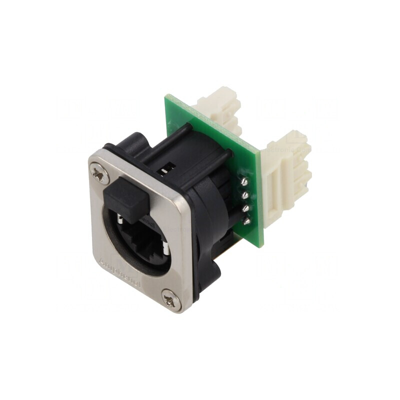 XLRnet D Type Ethernet Chassis Mount IP54 RJXS8FD5110 | Electronic-mag.ro | Componente Electronice
