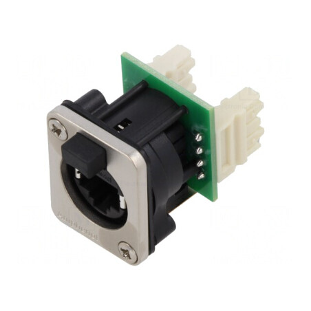 XLRnet D Type Ethernet Chassis Mount IP54 RJXS8FD5110 | Electronic-mag.ro | Componente Electronice