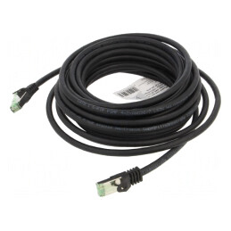 Patch cord S/FTP Cat 8.1 Cu LSZH negru 7.5m