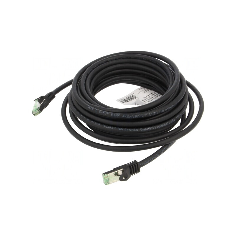 Patch cord S/FTP Cat 8.1 Cu LSZH negru 7.5m | Electronic-mag.ro | Componente Electronice Patch cord S/FTP Cat 8.1 Cu LSZH negru 7.5m | Electronic-mag.ro | Componente Electronice