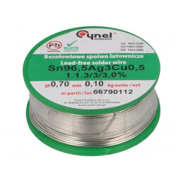 Sârmă de Lipit fără Plumb 700um 100g | Electronic-mag.ro | Componente Electronice
