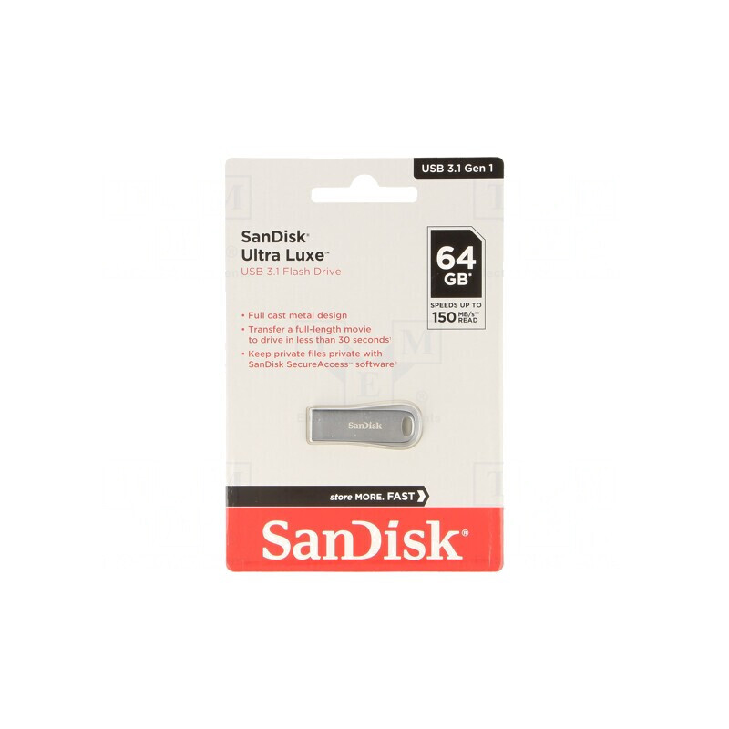 Stick USB 3.2 64GB Ultra Luxe Argintiu | Electronic-mag.ro | Componente Electronice