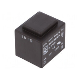 Transformator încapsulat 2,3VA 380VAC 18V 128mA PCB | Electronic-mag.ro | Componente Electronice
