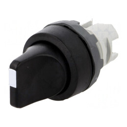 Comutator rotativ 22mm 2 poziții negru | Electronic-mag.ro | Componente Electronice
