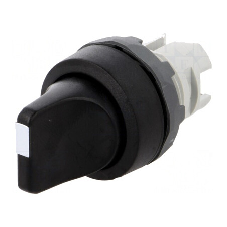 Comutator rotativ 22mm 2 poziții negru | Electronic-mag.ro | Componente Electronice