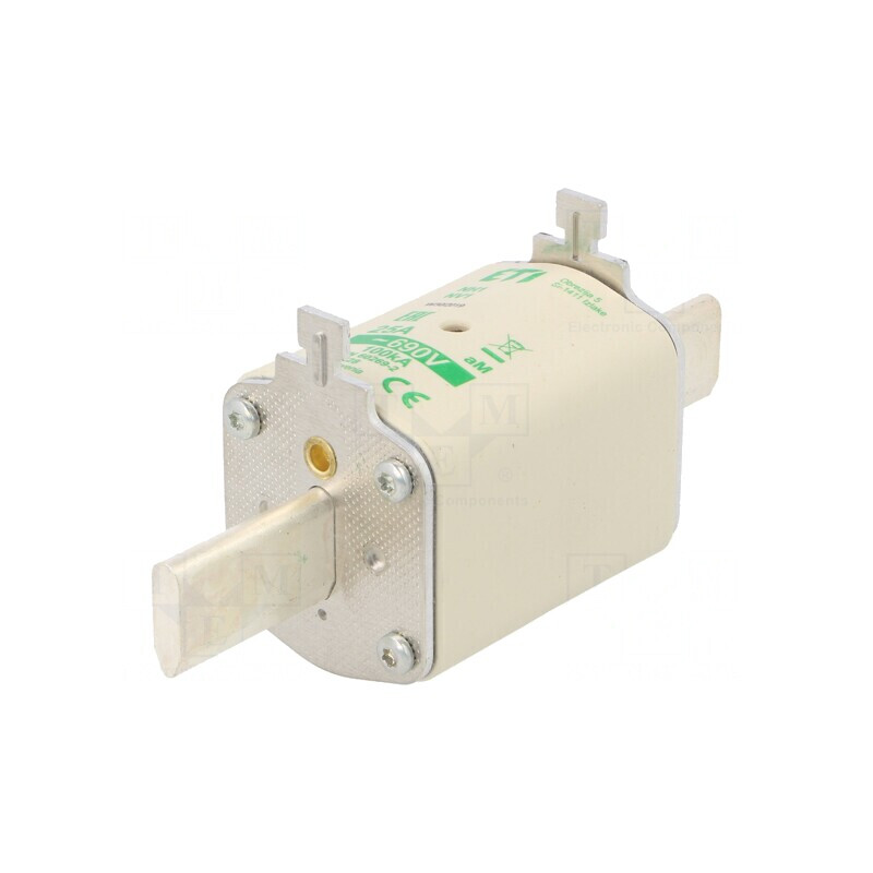 Siguranță ceramică industrială 25A 690VAC NH1 | Electronic-mag.ro | Componente Electronice