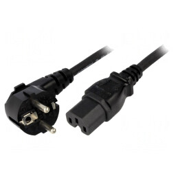 Cablu Alimentare 5m Ștecăr CEE 7/7 la IEC C15 | Electronic-mag.ro | Componente Electronice