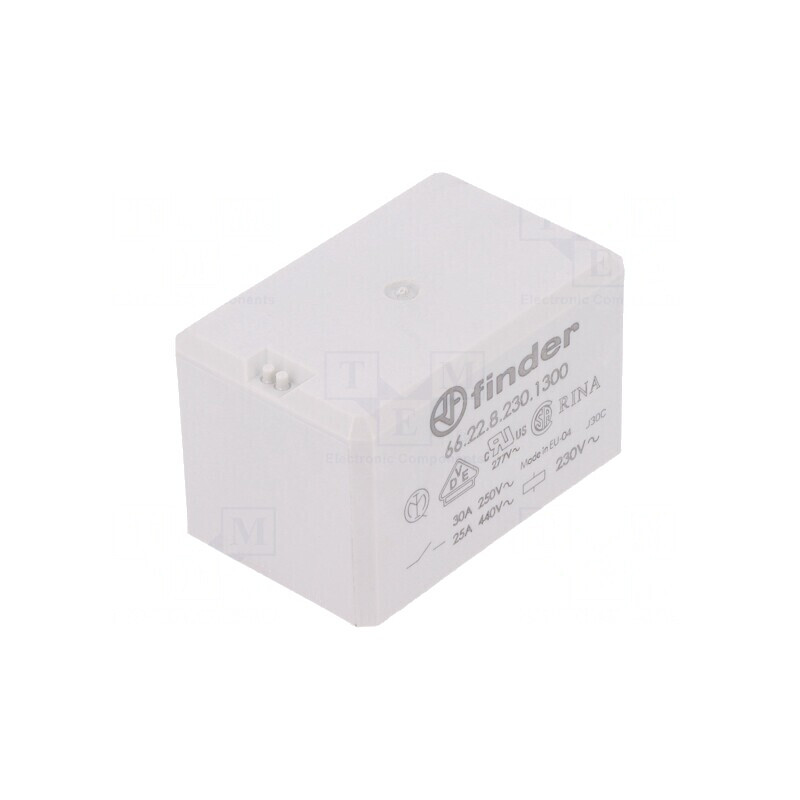 Releu electromagnetic DPST-NO 230VAC Serie 66.22 PCB | Electronic-mag.ro | Componente Electronice