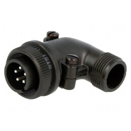 Conector Circular Aluminiu Negru 14S-5P | Electronic-mag.ro | Componente Electronice