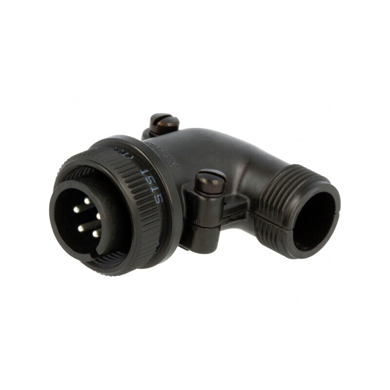Conector Circular Aluminiu Negru 14S-5P | Electronic-mag.ro | Componente Electronice