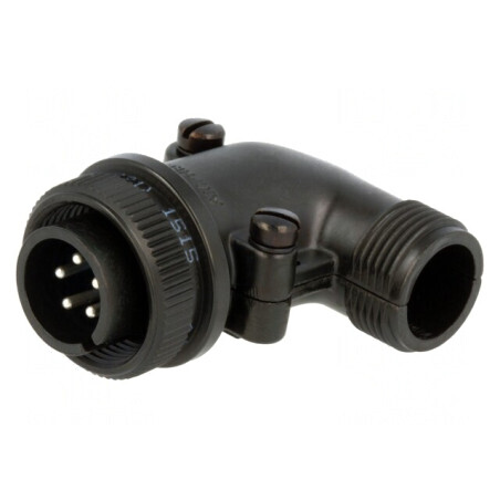 Conector Circular Aluminiu Negru 14S-5P | Electronic-mag.ro | Componente Electronice