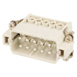 Conector HDC Inserturi Contact Tată 10 16A | Electronic-mag.ro | Componente Electronice