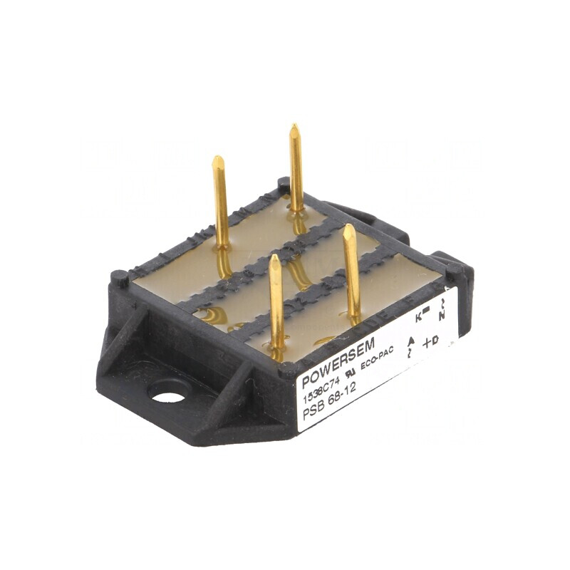 Punte Redresoare Monofazată 1,2kV 68A THT PSB 68/12 | Electronic-mag.ro | Componente Electronice