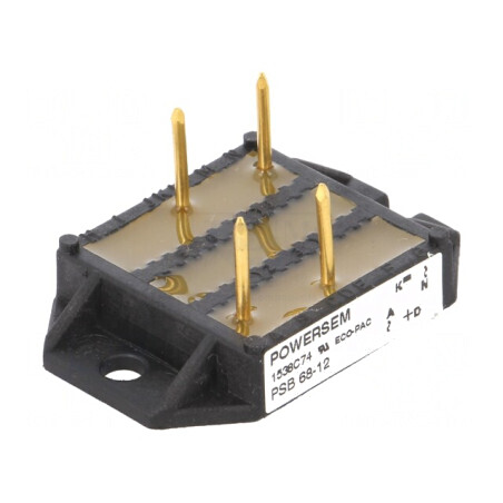 Punte Redresoare Monofazată 1,2kV 68A THT PSB 68/12 | Electronic-mag.ro | Componente Electronice