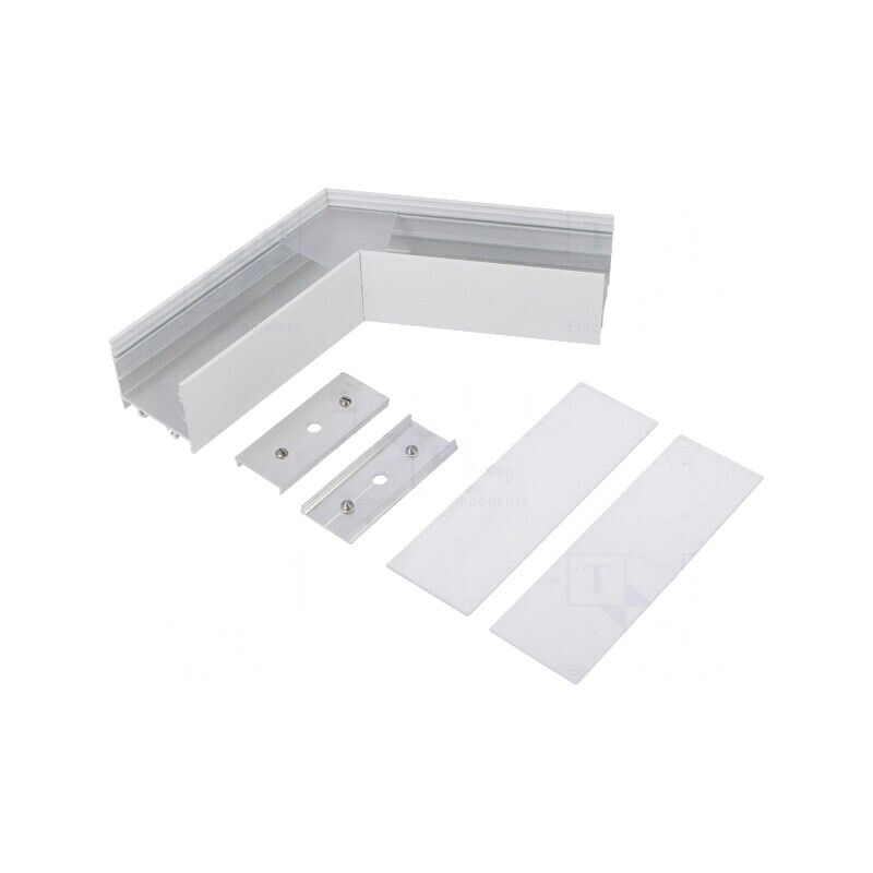 Conector 120° Alb Aluminiu VARIO30-02 | Electronic-mag.ro | Componente Electronice