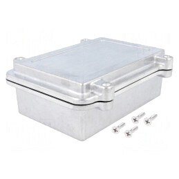 Carcasă Universală Aluminiu 112mm x 152mm x 55mm Naturală | Electronic-mag.ro | Componente Electronice