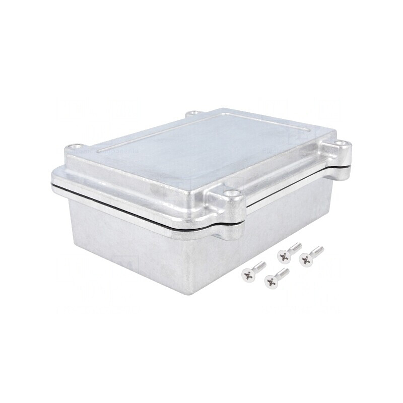 Carcasă Universală Aluminiu 112mm x 152mm x 55mm Naturală | Electronic-mag.ro | Componente Electronice