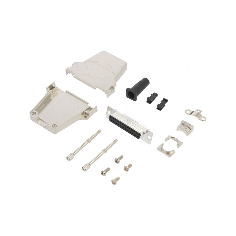 Conector D-Sub 25-Pin Mamă pentru Cablu Gold Flash | Electronic-mag.ro | Componente Electronice