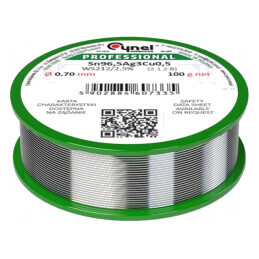 Sârmă de lipit fără plumb 0.7mm 100g | Electronic-mag.ro | Componente Electronice