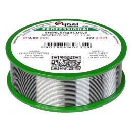Sârmă de lipit fără plumb 0,8mm 100g | Electronic-mag.ro | Componente Electronice