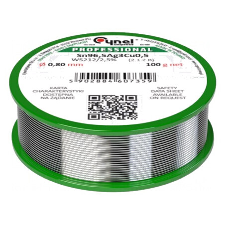 Sârmă de lipit fără plumb 0,8mm 100g | Electronic-mag.ro | Componente Electronice