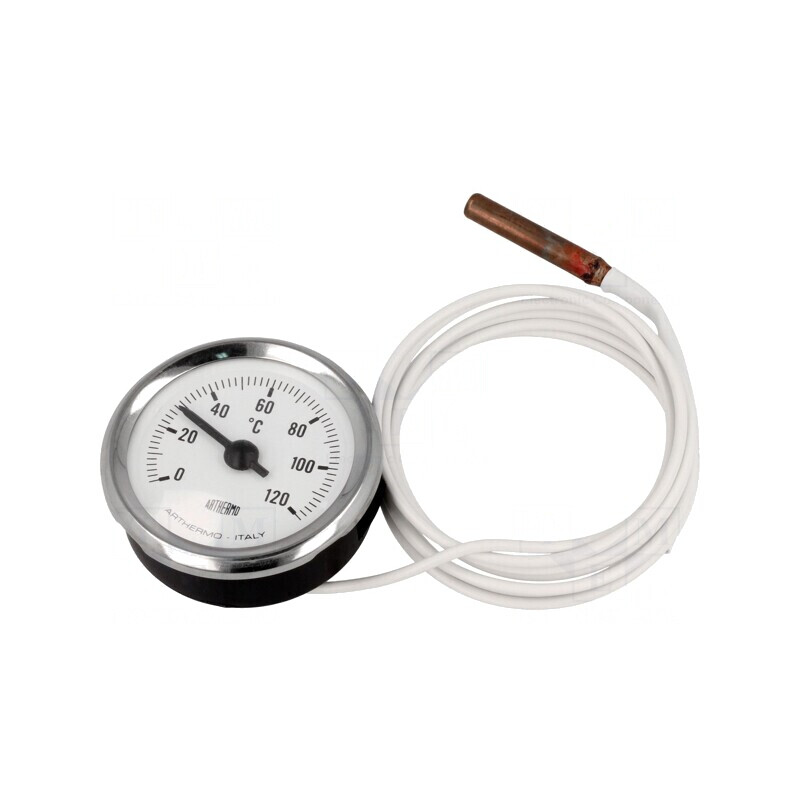 Termometru cu Capilar Ø52x25mm | Electronic-mag.ro | Componente Electronice
