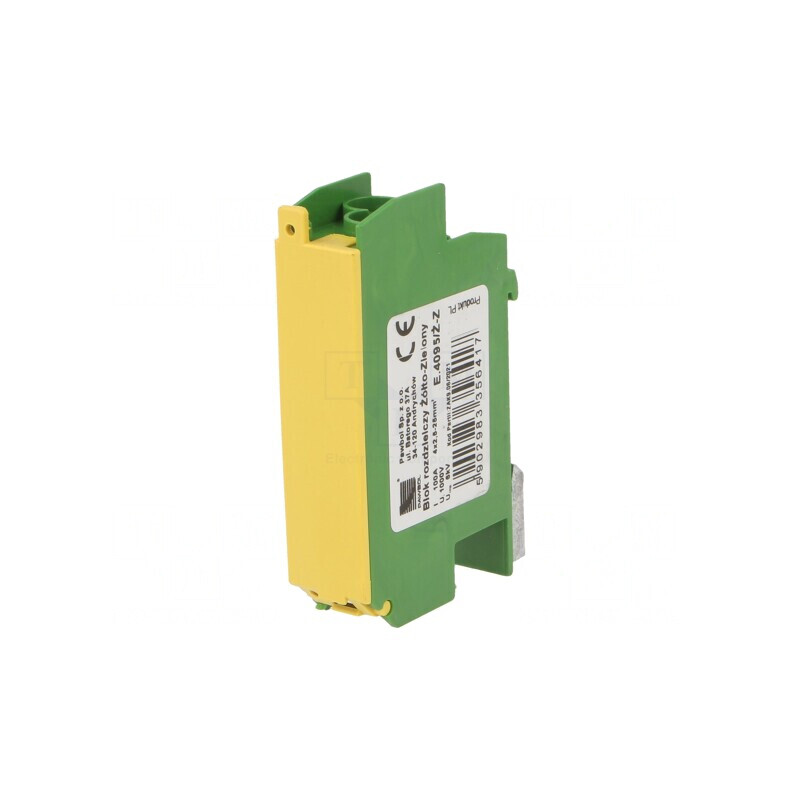 Bloc de distribuție 1 pistă 8 borne ABS TS35 | Electronic-mag.ro | Componente Electronice