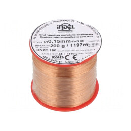 Sârmă Dublu Emailată 0,15mm 0,2kg Cu | Electronic-mag.ro | Componente Electronice
