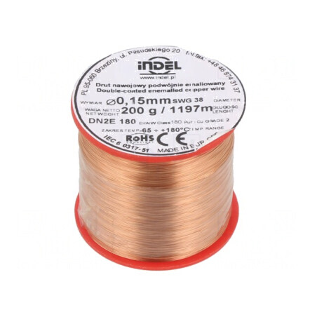 Sârmă Dublu Emailată 0,15mm 0,2kg Cu | Electronic-mag.ro | Componente Electronice