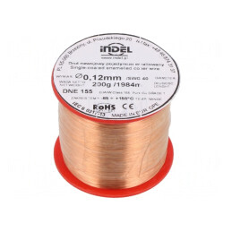 Sârmă Emailată Cupru 0,12mm 0,2kg | Electronic-mag.ro | Componente Electronice
