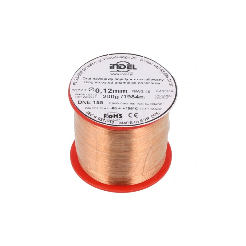 Sârmă Emailată Cupru 0,12mm 0,2kg | Electronic-mag.ro | Componente Electronice