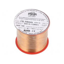 Sârmă Emailată Cupru 0.15mm 0.2kg | Electronic-mag.ro | Componente Electronice