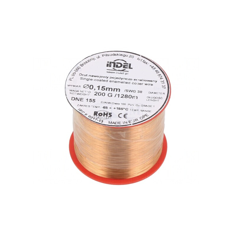 Sârmă Emailată Cupru 0.15mm 0.2kg | Electronic-mag.ro | Componente Electronice