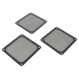 Filtru plastic Ø120mm cu magnet și șuruburi, set 3buc, negru | Electronic-mag.ro | Componente Electronice