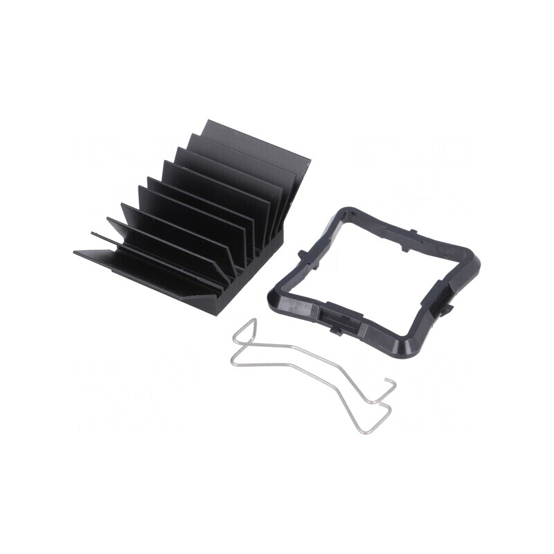 Radiator extrudat BGA negru 25mmx25mm | Electronic-mag.ro | Componente Electronice Radiator extrudat BGA negru 25mmx25mm | Electronic-mag.ro | Componente Electronice