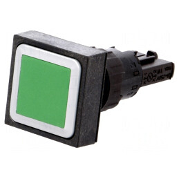 Comutator apăsare 16mm verde stabil | Electronic-mag.ro | Componente Electronice