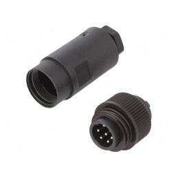 Conector Circular RD24 250V 7 PIN Mufă Tată Lipire | Electronic-mag.ro | Componente Electronice